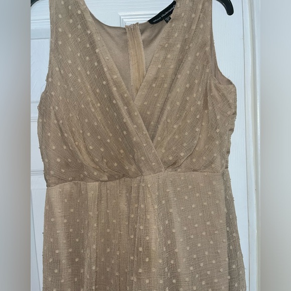 Mlle Gabrielle Beige Dress, Size Large - Picture 3 of 5